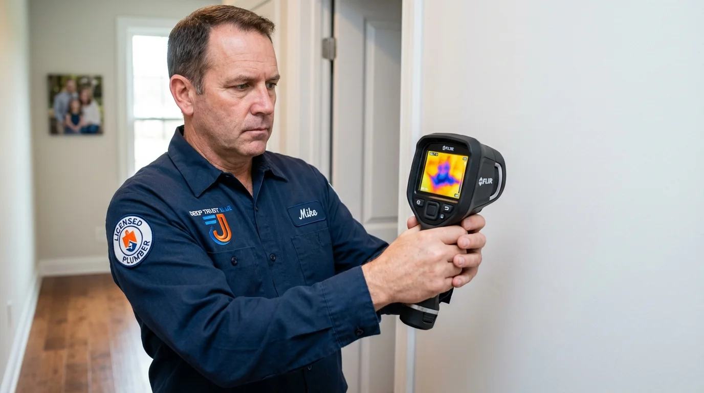 Thermal imaging leak detection by Johns Plumbing LLC in Tempe